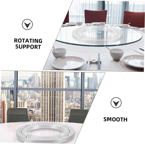 Alipis Alloy Heavy Duty Turntable Bearing for Dining Tables Sturdy Rotating Base for Art Displays Tv Stands and More