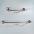 15.5 27.5 Inch Red Copper Towel Bar, Adjustable to Bath Towel Rack for Bathroom Towel Holder, Wall Mounted Black