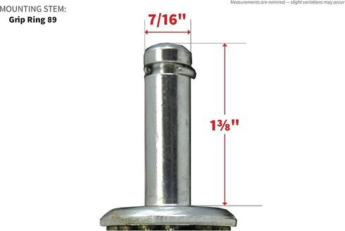 Shepherd Hardware 9807 3-Inch Swivel Stem Caster - Rubber Wheel, 175-lb Load Capacity