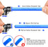 TAILONZ PNEUMATIC Blue Elbow 2 Ways - 10MM Tube OD 90 Push to Connect Tube Quick Fittings (Pack of 2)