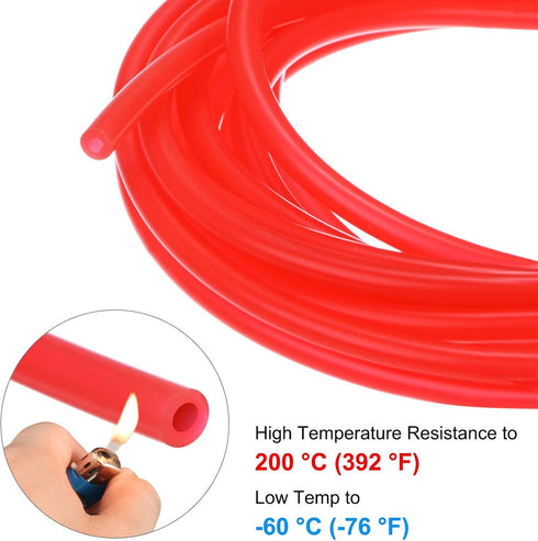 3/32"(2mm) 5/32"(4mm) 20ft(6 M METERXITY Silicone Tubing, ID x OD Silicone Rubber Vacuum Tube, M) High Temp Water Air
