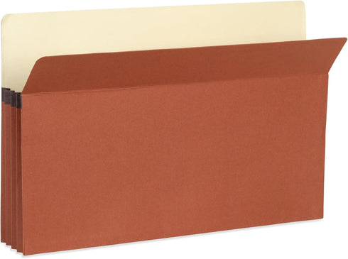Blue Summit Expanding File Pockets, Legal Size, 3.25” Expansion, Redrope – 10 Folders