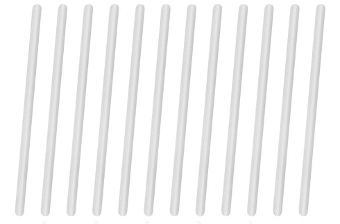 EISCO 12PK Polypropylene Stirring Rods, 11.8" - Rounded Ends, 7mm Diameter for Laboratory or Home Use