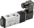 Baomain Pneumatic Solenoid Air Valve 4V110-06 DC24V, 5 Way 2 Position PT1/8" Internally Piloted Acting Type