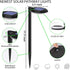 6 (Black-4 Pack) kinna Outdoor Solar Path Lights Waterproof Landscape Pathway Light with White LEDs Garden Lighting