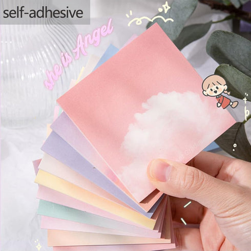 BetterJonny 1000pcs Sticky Note Pads, 3.15 x 3.15 Inches Watercolor Self-Stick Notes for Study Office Home, Gradient
