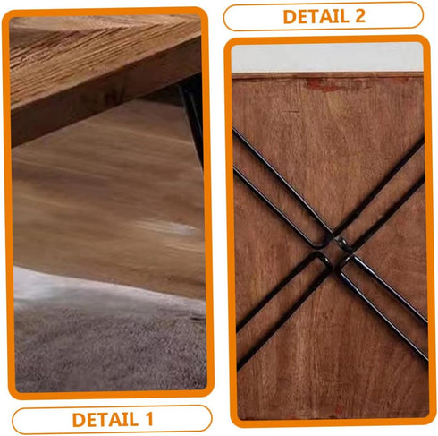 4pc Uonlytech Folding Table Legs Outdoor Coffee Tables Metal Brackets Computer Stands Picnic Leg Computer Desk tv Stand