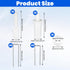 Matwsec 125 Pcs Shutter Repair Kit Plantation Shutters Pins for Windows Inside Outside Louvers Staples Replacement