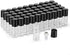50 Pack 3ml Clear Glass Sample Vials for Essential Oils, Empty Roller Bottles with Stainless Steel Roller Ball