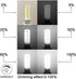 G9 Bulb 80w 60w Dimmable, 6300K AC120V G9 700LM, Pack 5 LED Halogen Equivalent Cool White, COB No-Flicker Ceramic Bi