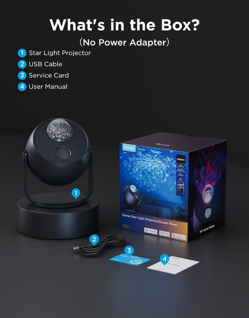 40+ 18 Govee Star Light Projector with Ocean Wave Ripple Effects, Works with Matter,Alexa and Google Assistant, Scene