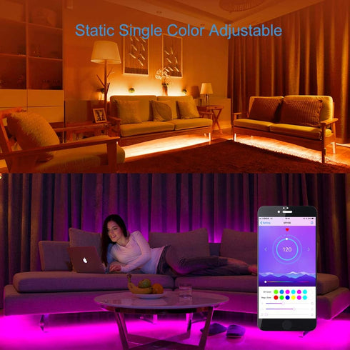 WS2812B WS2811 5V~24V SK6812 SK6812-RGBW WS2812 SM16703 Programmable ALITOVE Addressable LED Bluetooth Controller iOS