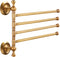 Antique Bronze Folding Towel Holder 4 Bars for Bathroom Hand Towel Rack