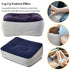Inflatable Travel Foot Rest Pillows - Air Footrest Cushion for Travel, Office, and Home