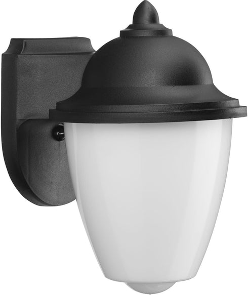 1-Light Progress Lighting Polycarbonate Outdoor White Acrylic Shade Traditional Outdoor Wall Lantern Light Textured