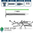 (500 Pack) 1 Inch Galvanized Roofing Nails, Professional Grade for Fastening Roofing Felt and Insulation