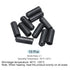 MECCANIXITY 10Pcs Heat Shrink End Cap, 10mm ID x 30mm L, Waterproof Adhesive Tubing Caps, Black