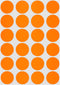 ChromaLabel 0.75 Inch Round Label Permanent Color Code Dot Stickers, 1008 Pack, Orange