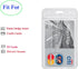 YOUOWO Clear ID Badge Holder Vertical with Black Lanyards, Detachable Buckle Safety Lanyard