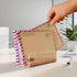 Desk Mail Organizer, 2 Section Clear Acrylic File Holder for Letters, Modern Desk Accessories