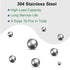 16pcs 8 304 3/8" 7/16" 1/2" 9/16" 5/8" 3/4" 7/8" 1" uxcell Size Bearing Balls Assortment Stainless Steel with Storage