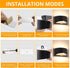 MSKEPSL Dimmable LED Wall Sconce Battery Operated, Modern Aluminum Wall Mount Light Rechargeable, Touch Control Wall