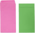 Okuna Outpost 100 Pack Colorful Money Envelopes for Cash, Payroll, Money Saving, Coins, Currency, 100GSM (4 x 7 In)