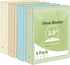SUNEE 3 Ring Binder 1.5 Inch Clear 1 1/2 Inch View Binder 4 Pack PVC-Free for School or Office Supplies, Neutral