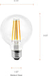 G25 Bulb, 5W 2700K, 1 Pack (75798) Sylvania WiFi LED Smart Light Efficient with Filament, for Alexa/Google Assistant
