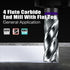 1/2" Carbide Square End Mill 4 Flute - CNC Router Bit for Aluminum, Steel, Brass - 1/2" Shank, 1-1/4" Cut, High