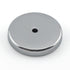 Master Magnetics Ceramic Round Base Magnet - 1.21" Diameter, 0.180" Thick, 0.133" Center Hole, 11 lb. Pull, Nickle Plated, Pack of 12, RB20CCERX12