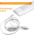 T5 T8 LED Tube Power Extension Cable with On/Off Switch, 4-Pack 6FT/1.8M LED T5/T8 Light Fixture Extension Wire