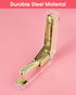 Clear Acrylic Stapler, Elegant Modern Desktop Stapler, Office Accessory for Home, School, or Office (Golden)