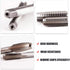 Metric Tap Set HSS Hand Screw Thread Tap Set Thread Tapping Tool 7PCS M3-M12 Drill Bits Set