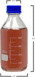 Karter Scientific 1000ml Glass Round Media Storage Bottles with GL45 Screw Cap, Borosilicate Glass, 251N4 (Single) by Karter Scientific