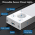 14.5 Inch,Under 63LEDS 2500mAh,Motion Operated,Dimmable Counter Under Cabinet Lights Cabinet Lighting Sensor Light