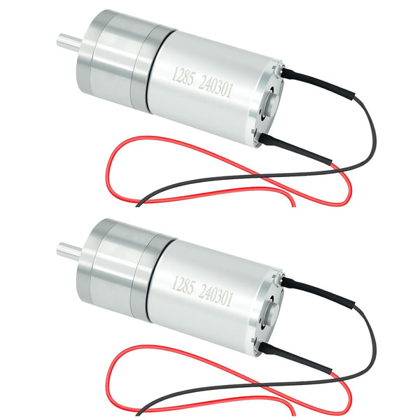 2Pcs 6-12V DC Motor Double-Shaft Strong Magnetic High Torque Gear Motor for