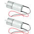 2Pcs 6-12V DC Motor Double-Shaft Strong Magnetic High Torque Gear Motor for