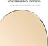 ProElife Premium Aluminum Metal Mouse Pad, Round, 8.66 Inch, Champagne Gold