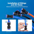40Pcs Quick Connect Air Hose Fittings 1/4 inch OD, Pneumatic Push to Connect Fittings Kit for 1/4 inch Tube