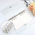 Zonon Clear A6 Binder, Transparent Soft PVC 6 Ring Budget Binder, Snap Button Closure, 4 Pcs