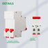 DC Miniature Circuit Breaker DZ47-63Z, 500V 2 Poles 10-63A for Battery and Solar PV Systems, DIN Rail Mount