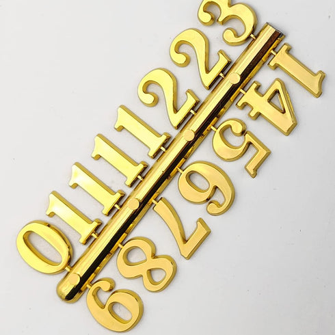 GXXMEI 18Sets Clock Numerals Kit, DIY Digital Clock Numbers for Design Replacement Repairing Clock Accessories