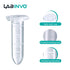 2ml Sterile Microcentrifuge Tubes - Pack of 500 with Safe-Lock Cap, Round Bottom Centrifuge Tubes
