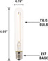 Westinghouse 5194120 3.5 Watt (40 Watt Equivalent) T6.5 Dimmable Clear Filament LED Light Bulb, 6 Pack