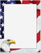 American Eagle Patriotic Letter Papers - Set of 25, American Flag stationery