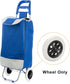 6 Inch, 4 Pack uxcell Shopping Cart Wheels Replacement Rubber Foaming Shopping Bag Trolley Wheel Repair for Folding