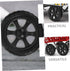 4pcs ULTECHNOVO Replacement Cart Wheels for Grocery Carts Rolling Utility Trolley Wheels