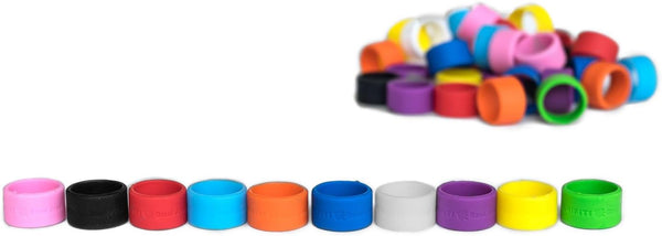GRIFITI Band Joes, 1.25 x .5 Inch, 20 Assorted Colors, Pack of Longer Lasting Silicone Rubber Bands