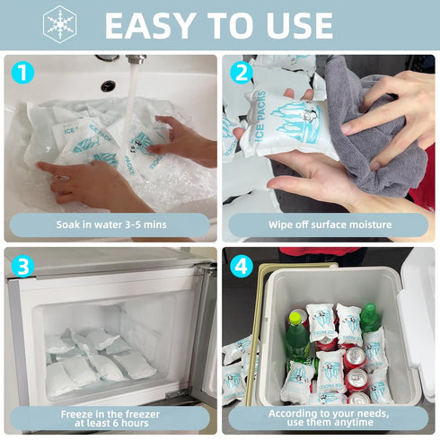 Shipping Ice Packs Reusable Small Dry Ice Pack Sheets - 48 Packs - Ice Pack for Shipping Frozen Food, Keep Food Fresh,